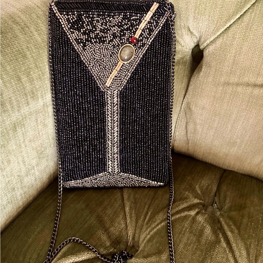 Mary Frances beaded purse
Martini 
Black - NWOT